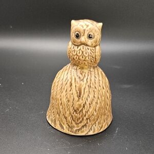 Vintage Owl Figurine Bell